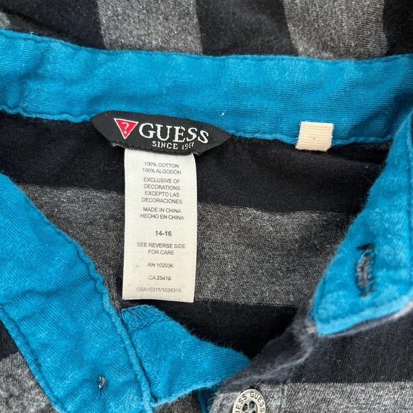 Guess Polo Shirt Girls Sz 14-16 gently used - Picture 6 of 7
